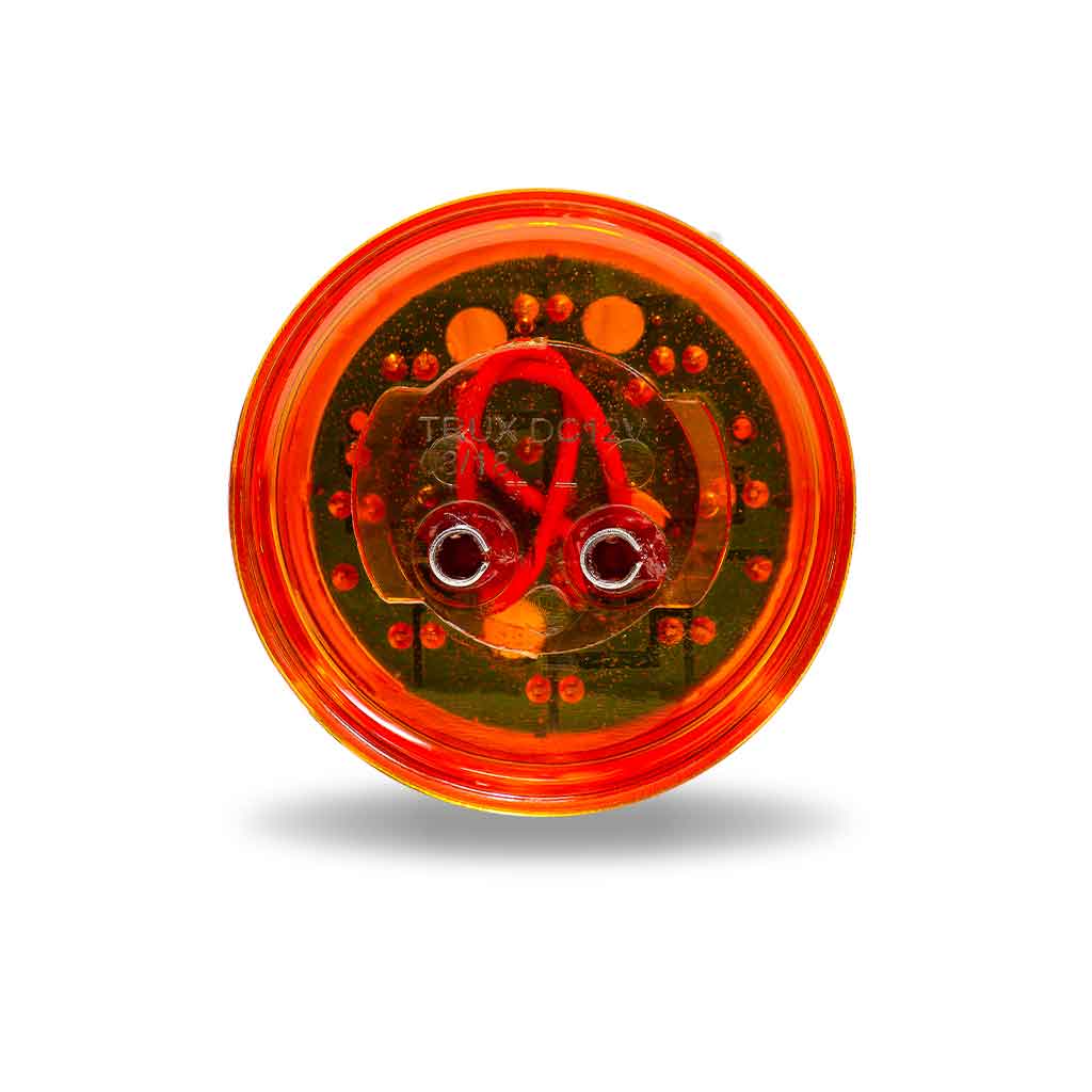 2.5" Amber Clearance Marker Round LED Light - 13 Diodes - Thumbnail 4