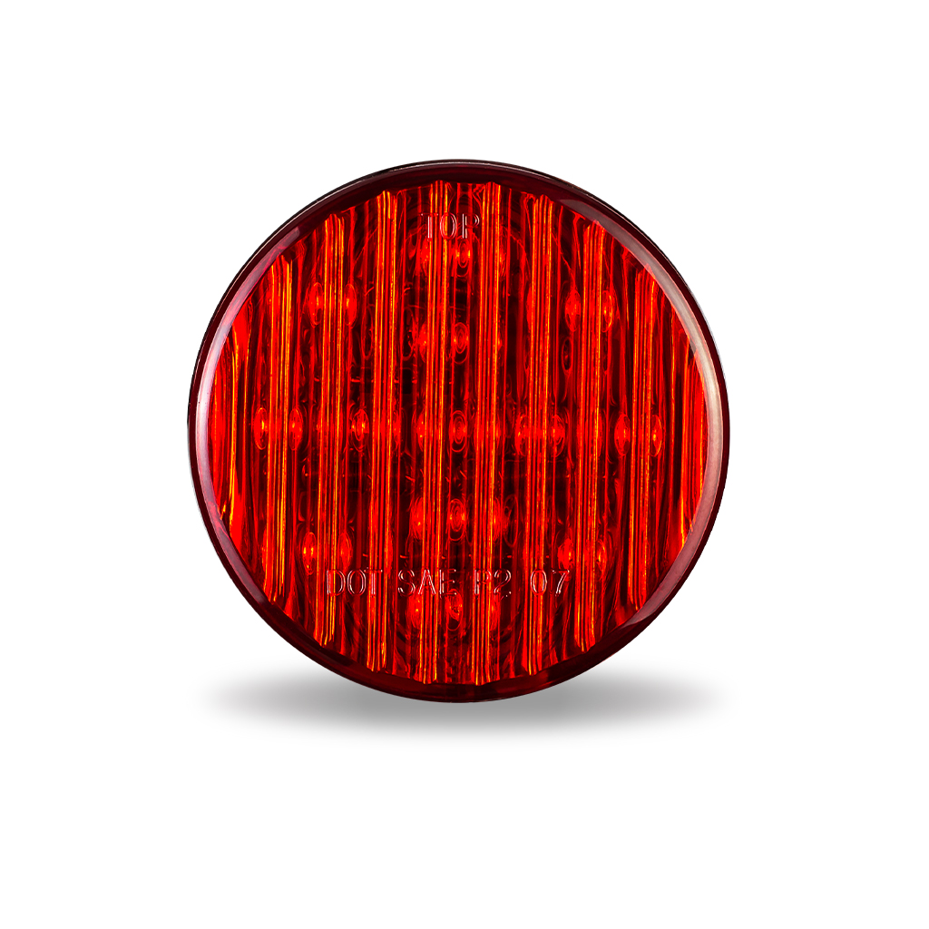 2.5" Red Clearance Marker Round LED Light - 13 Diodes