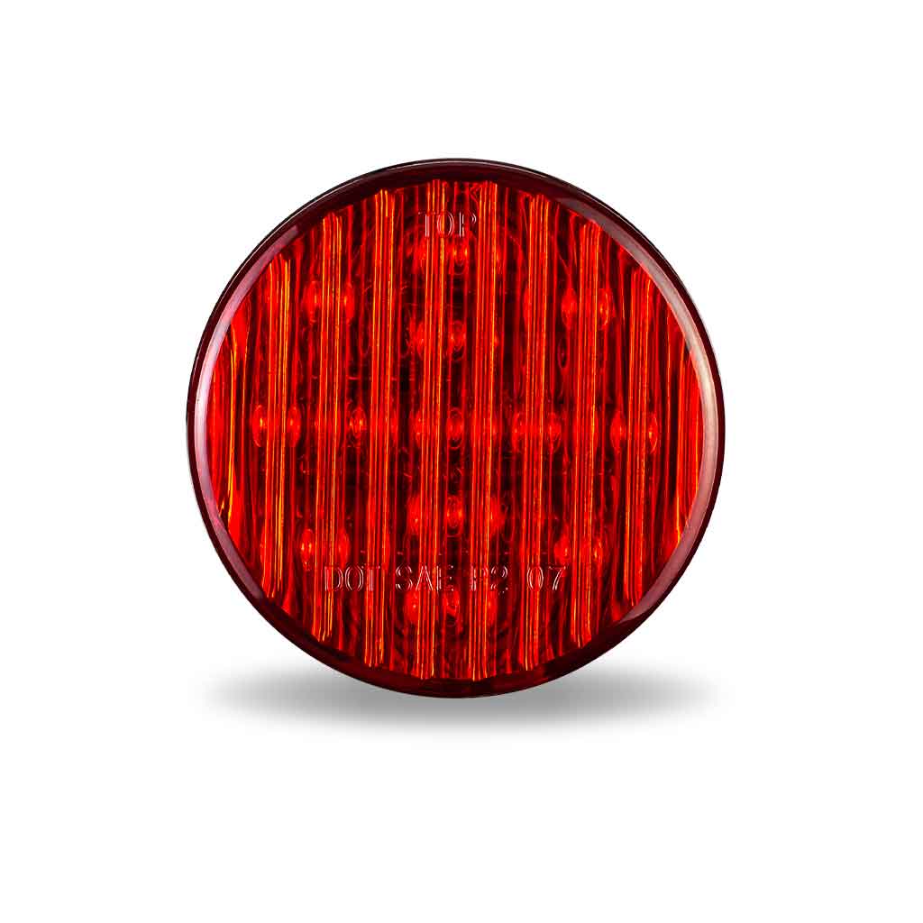 2.5" Red Clearance Marker Round LED Light - 13 Diodes - Thumbnail 2
