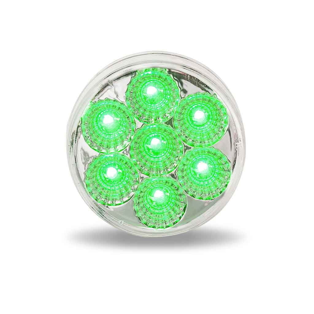 2.5" Amber Marker to Green Auxiliary Round LED Light - 7 Diodes - Thumbnail 6