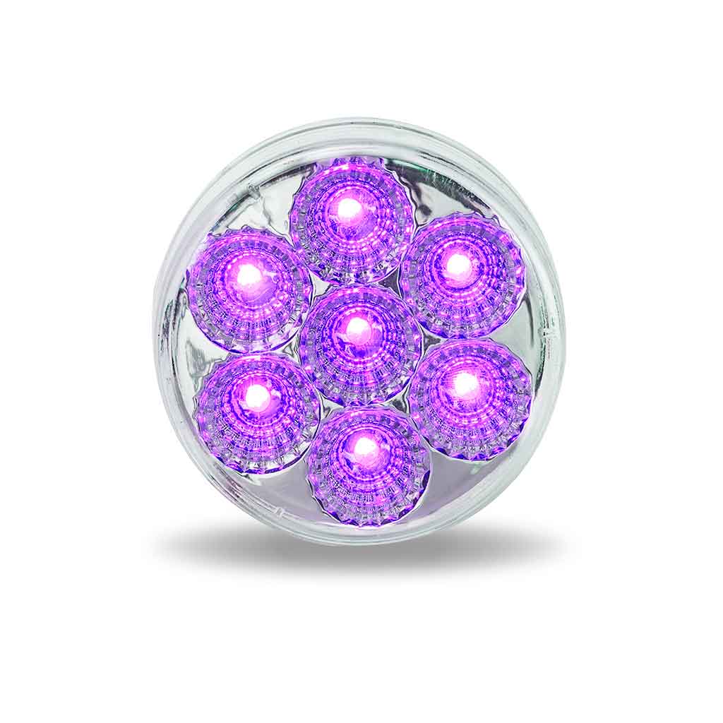 2.5" Red Marker to Purple Auxiliary Round LED Light - 7 Diodes - Thumbnail 5