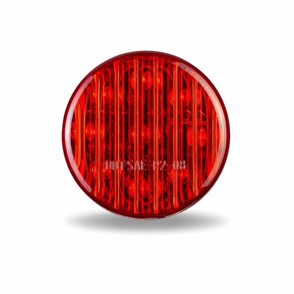 2" Red Clearance Marker Round LED Light - 9 Diodes - Thumbnail 7