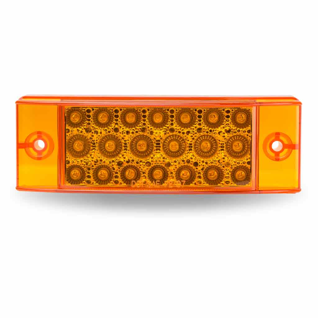 2" x 6" Amber Marker Rectangular LED Light - 20 Diodes - Thumbnail 2