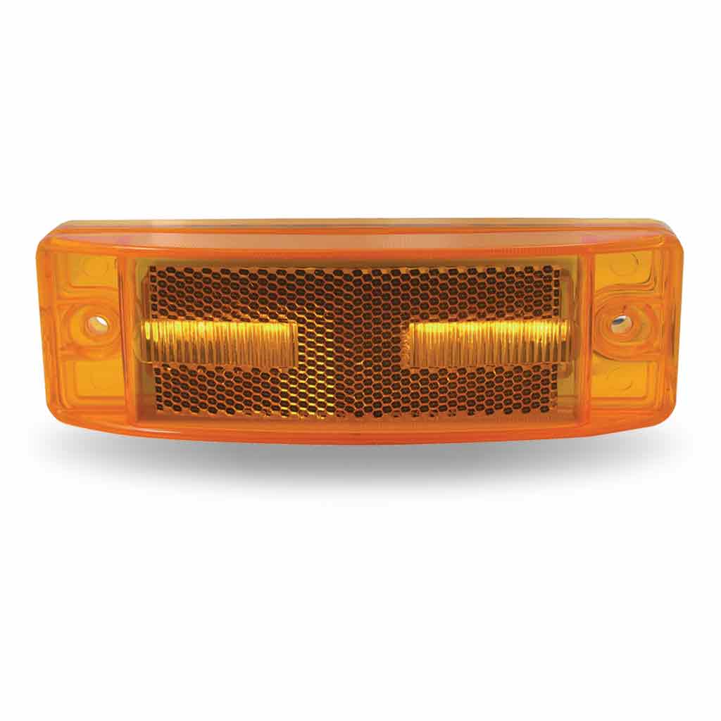 2" x 6" Amber Marker Reflectorized LED Trailer Light - 8 Diodes - Thumbnail 3