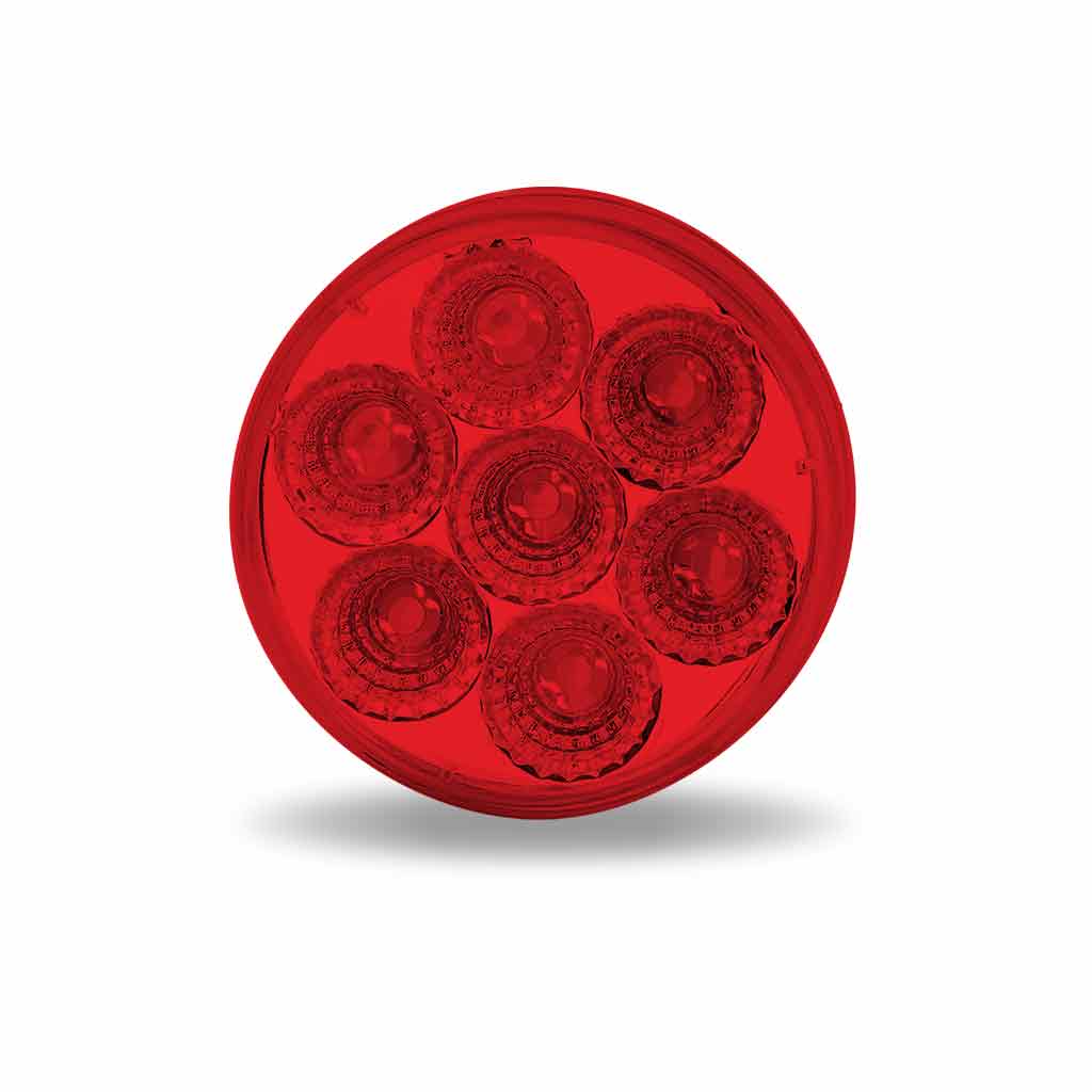 2" Red Marker Round LED Light - 7 Diodes