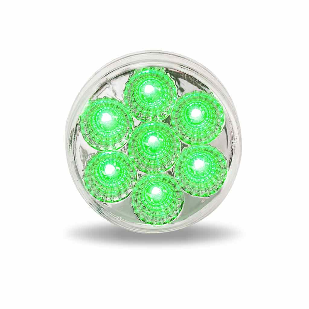 2" Red Marker to Green Auxiliary Round LED Light - 7 Diodes - Thumbnail 3