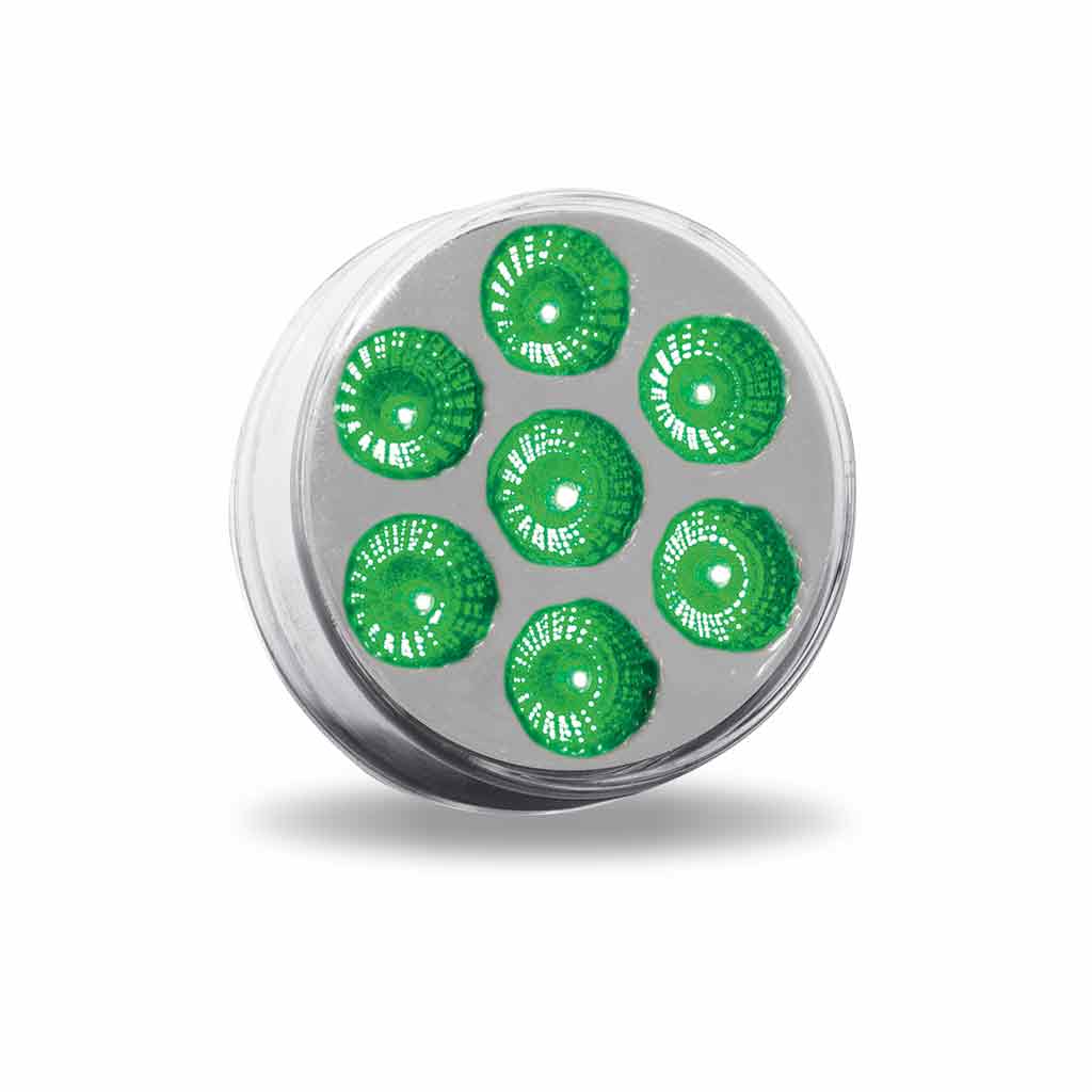 2" Red Marker to Green Auxiliary Round LED Light - 7 Diodes - Thumbnail 5