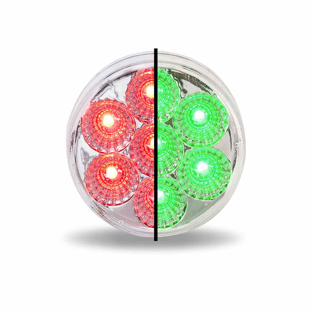 2" Red Marker to Green Auxiliary Round LED Light - 7 Diodes - Thumbnail 7