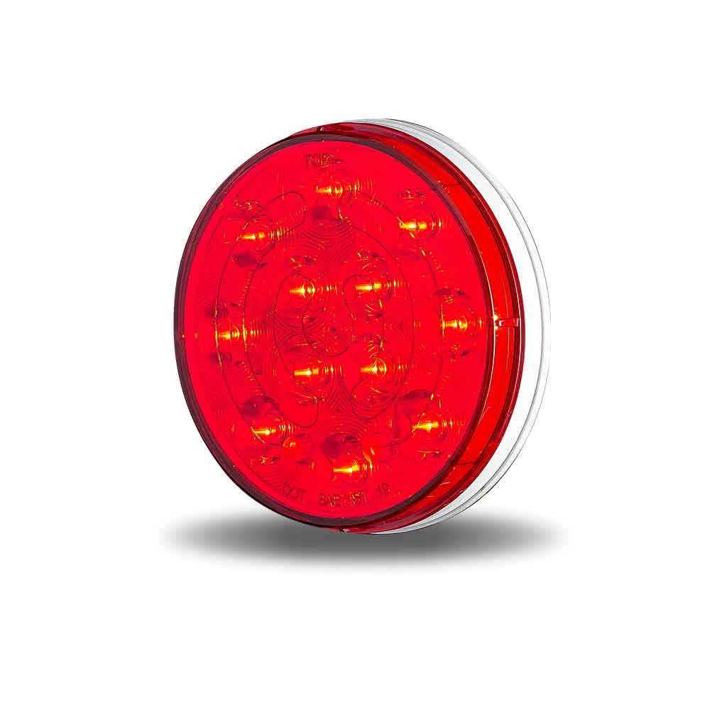 4" Heated Lens Red Stop, Turn & Tail Round LED Light - 12 Diodes - Thumbnail 5