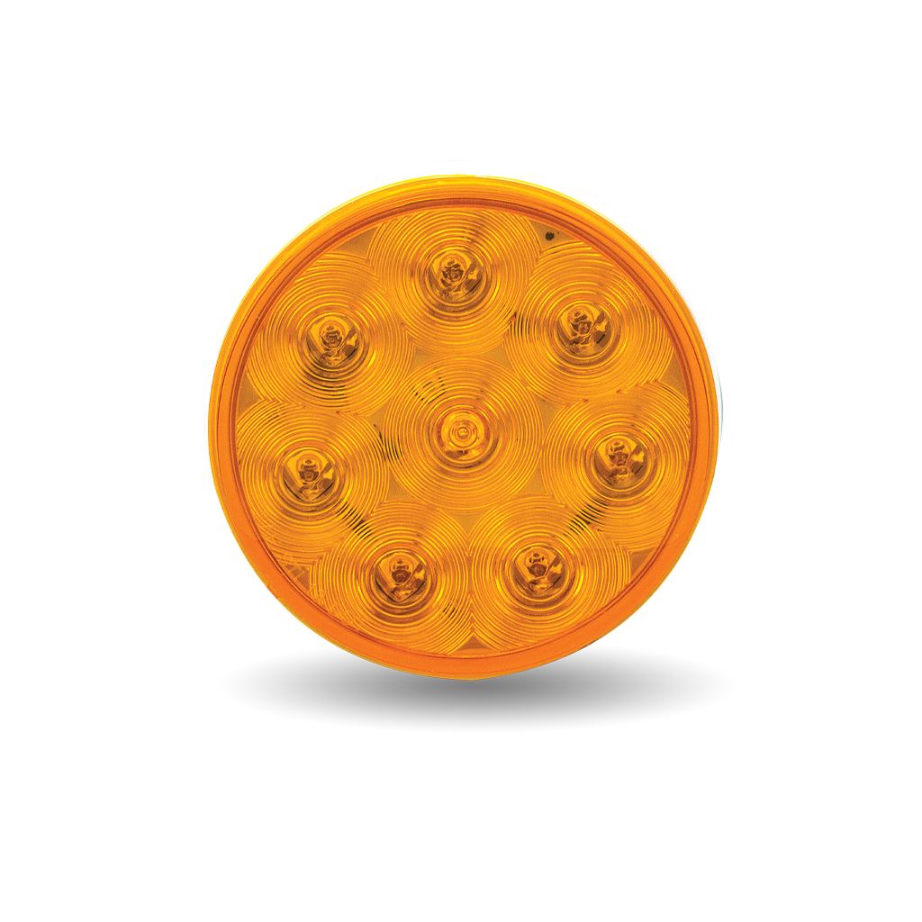 4" Amber Turn & Marker Round LED Light - 8 Diodes