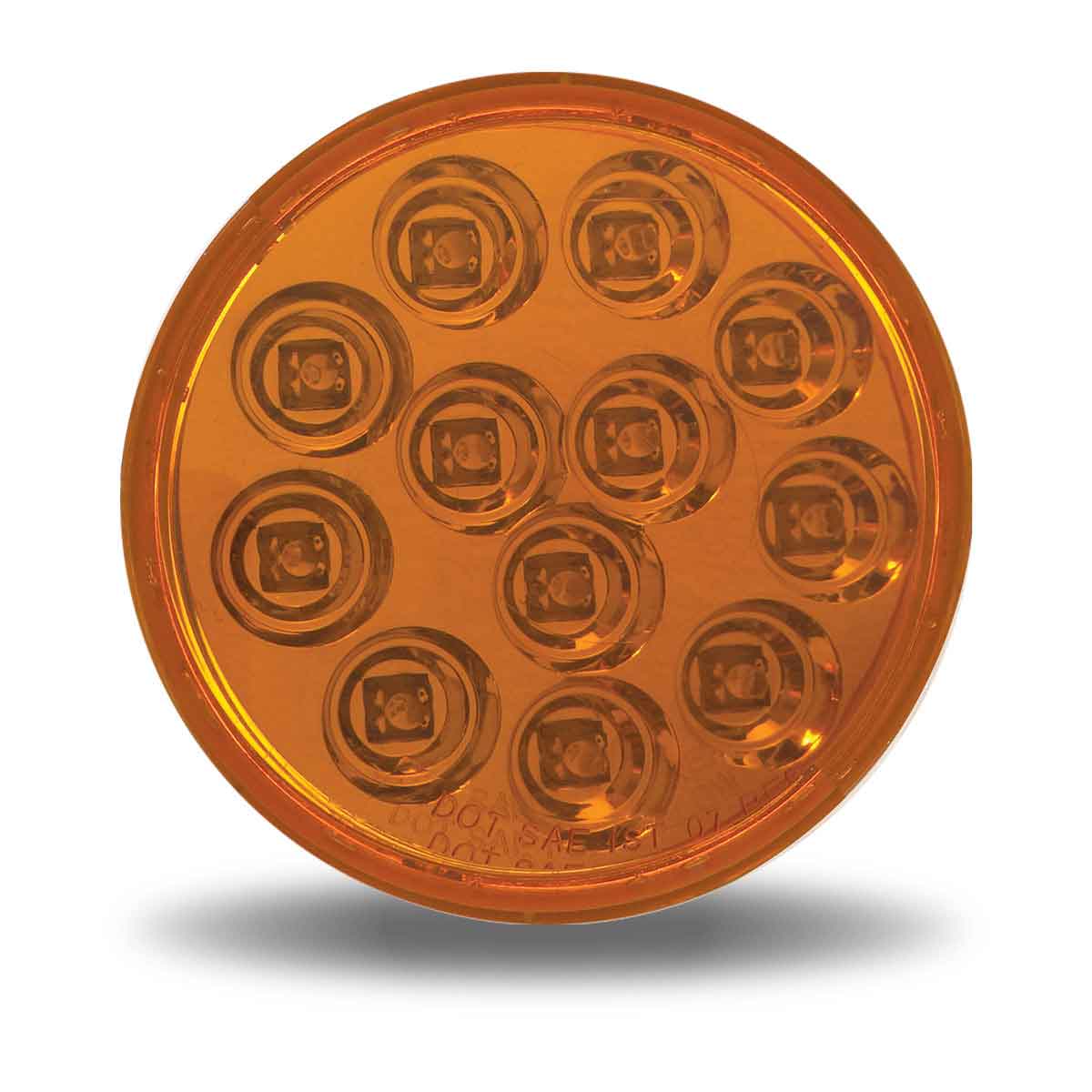 4" Amber Turn Signal LED Mirror Light - 12 Diodes - Thumbnail 2