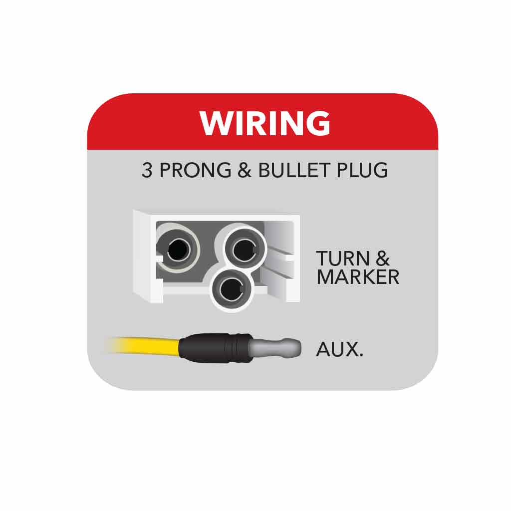 4" Amber Marker to Green Auxiliary Round LED Light - 19 Diodes - Thumbnail 7