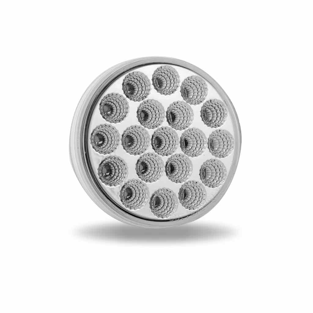 4" Red Stop, Turn & Tail to Blue Auxiliary Round LED Light - 19 Diodes - Thumbnail 3