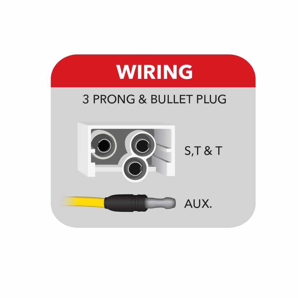 4" Red Stop, Turn & Tail to Green Auxiliary Round LED Light - 19 Diodes - Thumbnail 11