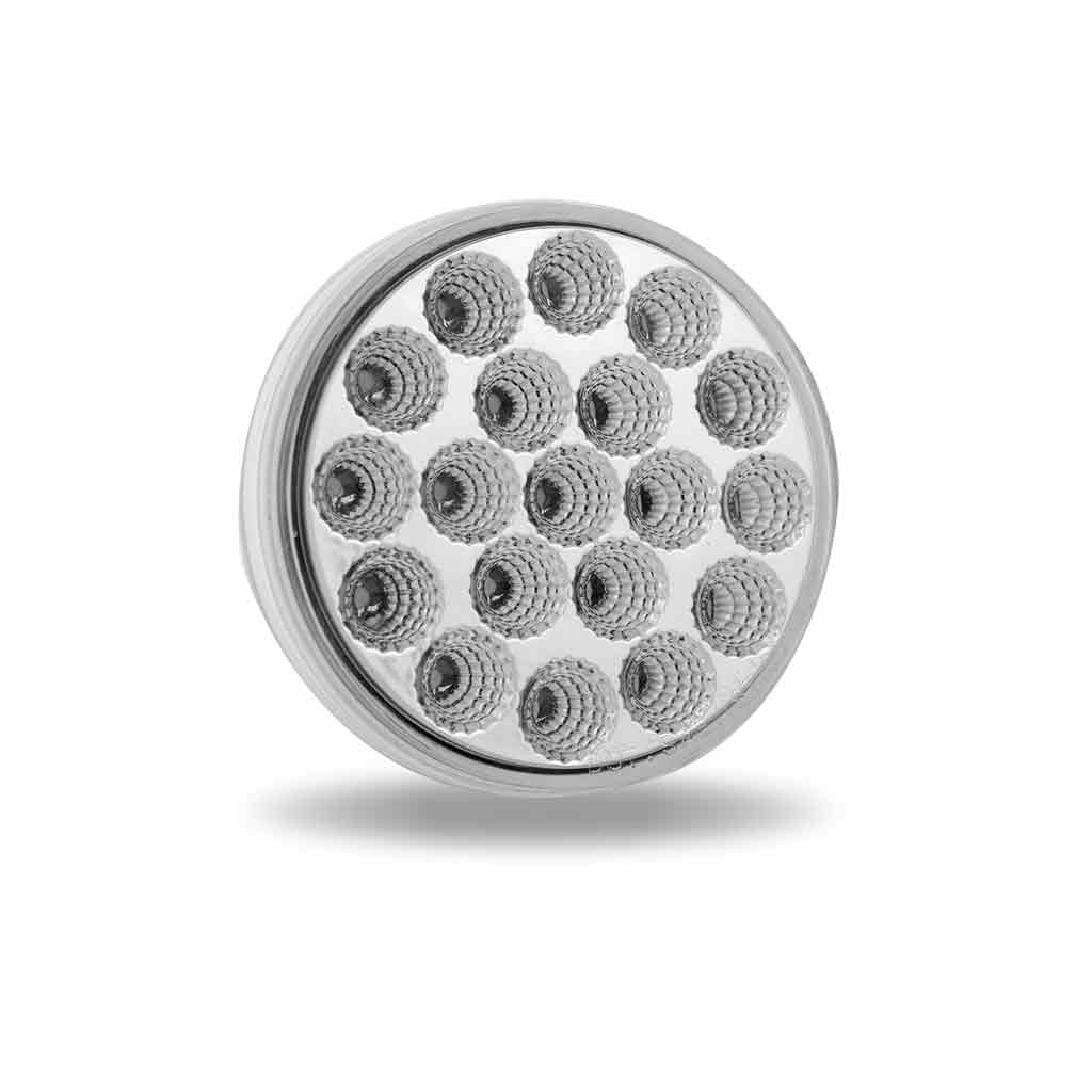 4" Red Stop, Turn & Tail to Green Auxiliary Round LED Light - 19 Diodes - Thumbnail 9