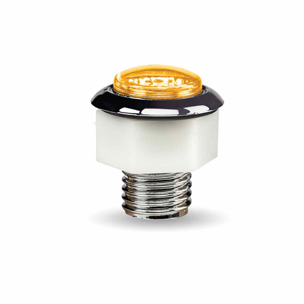 3/4" Amber Marker Round Reflector LED Light - 1 Diode - Thumbnail 2