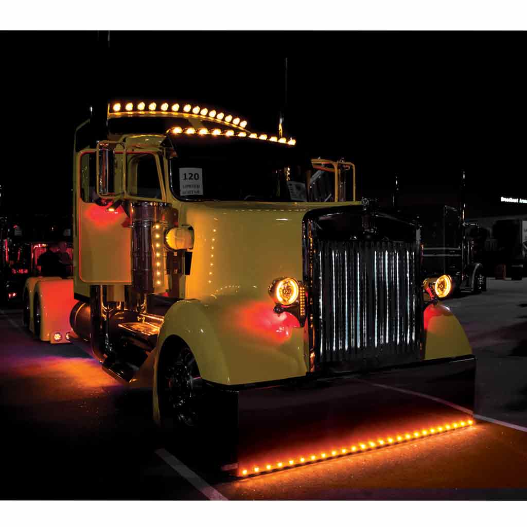 3/4" Amber Clearance Marker Round LED Light - 3 Diodes - Thumbnail 5