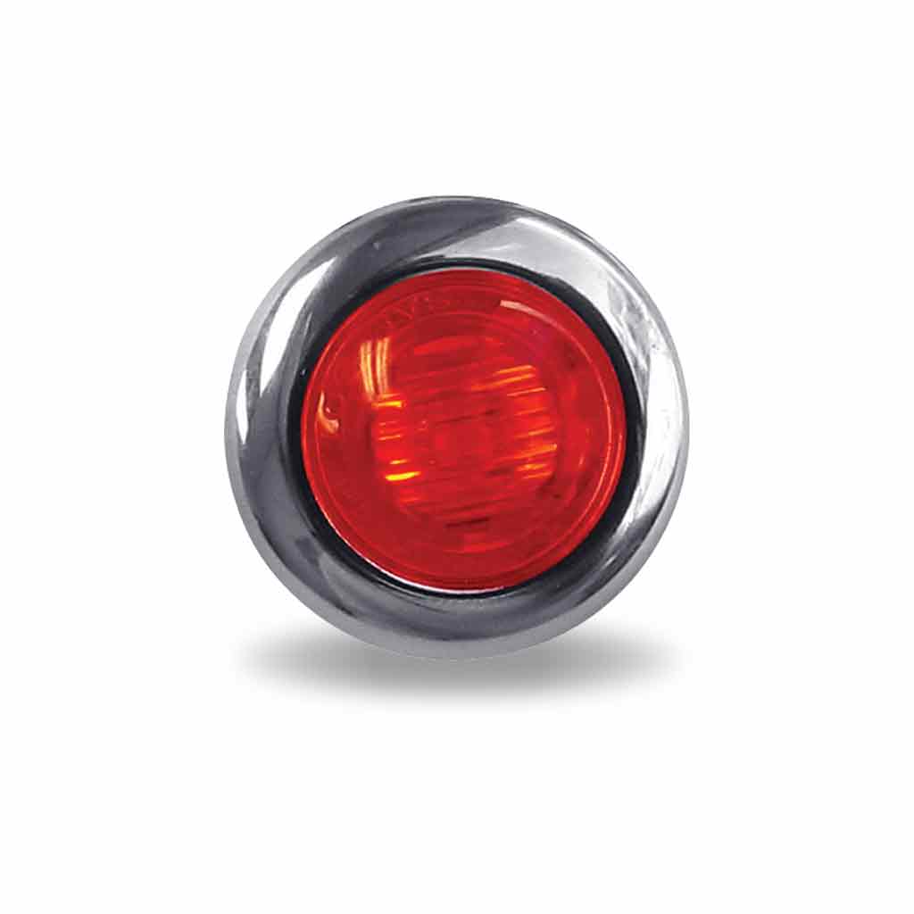 3/4" Red Clearance Marker Round LED Light - 3 Diodes - Thumbnail 3
