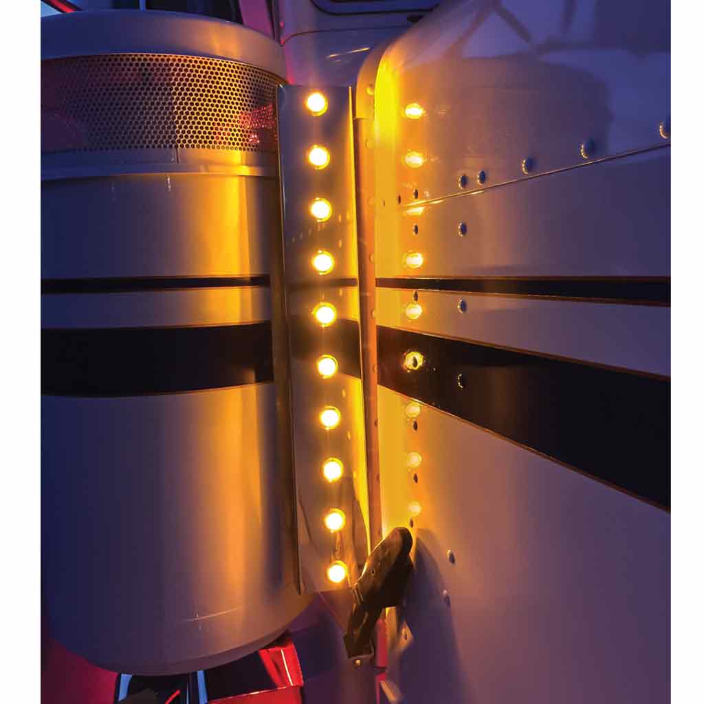 3/4" Amber Marker Round LED Light - 3 Diodes - Thumbnail 4