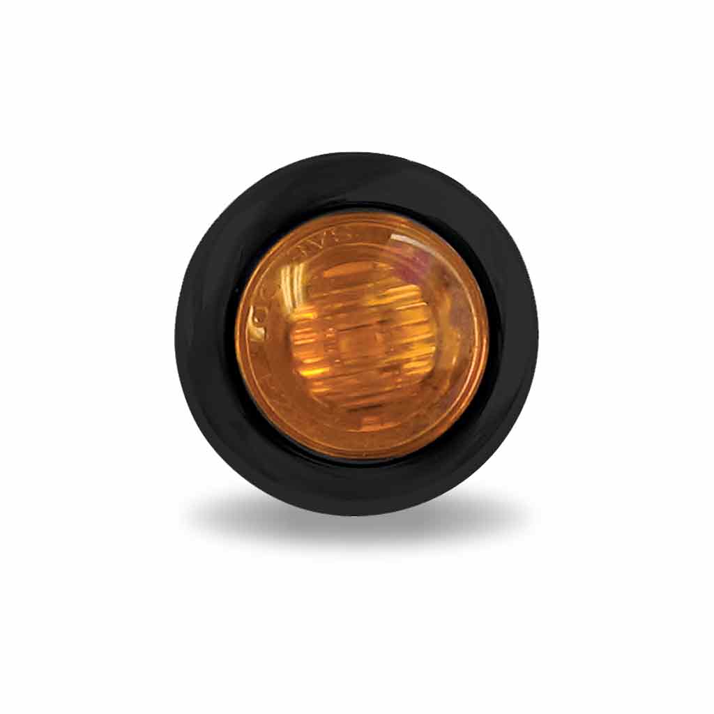 3/4" Amber Marker Round LED Light - 3 Diodes | Grommet Only - Thumbnail 2