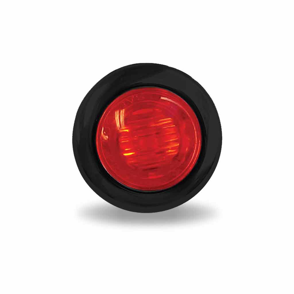 3/4" Red Marker Round LED Light - 3 Diodes | Grommet Only - Thumbnail 2