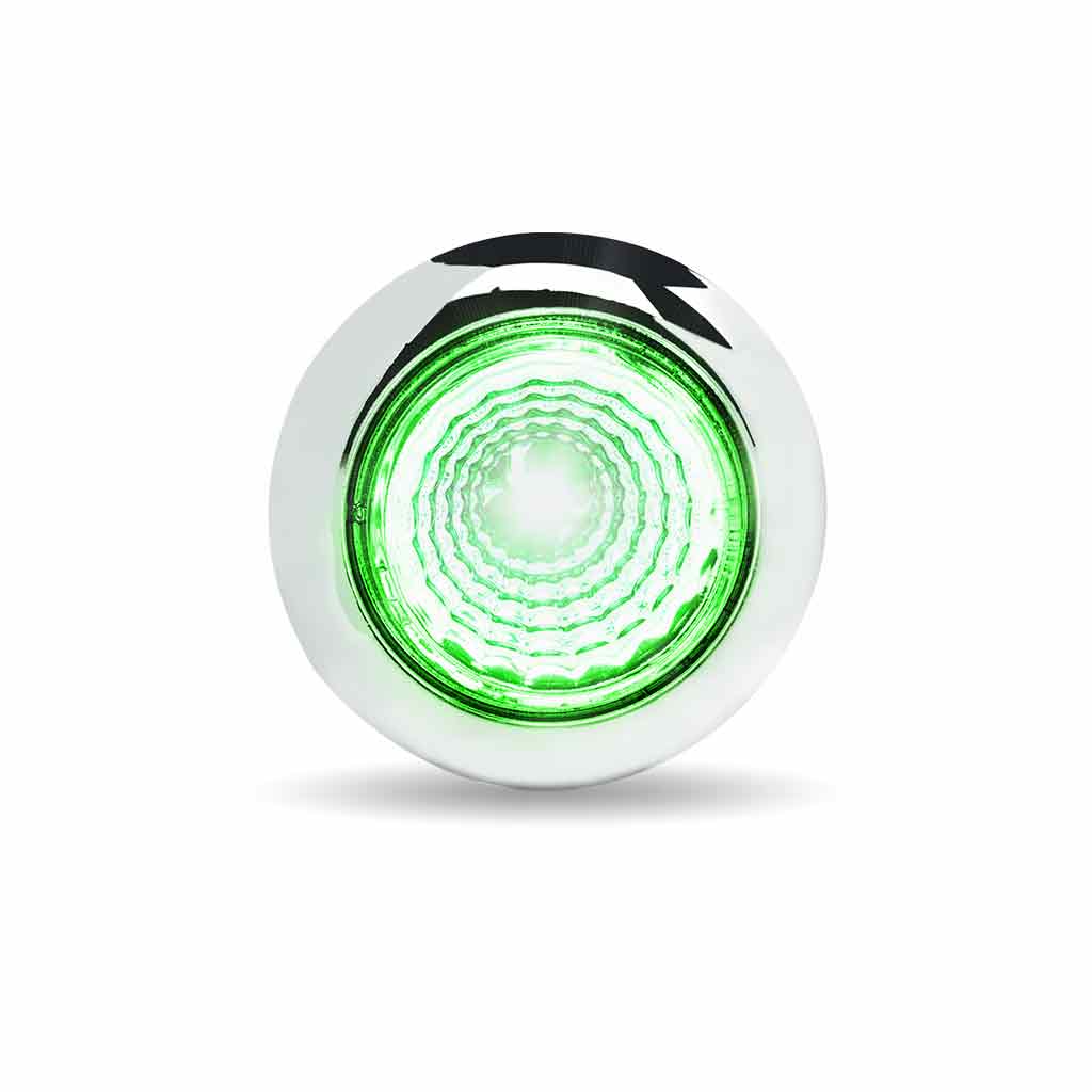 3/4" Amber Marker to Green Auxiliary Round Reflector LED Light - 1 Diode - Thumbnail 8