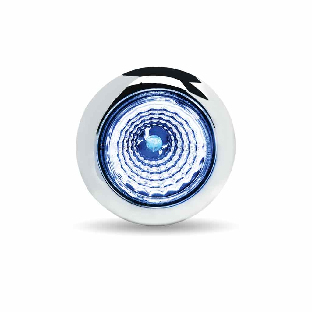 3/4" Red Marker to Blue Auxiliary Round Reflector LED Light - 1 Diode - Thumbnail 4