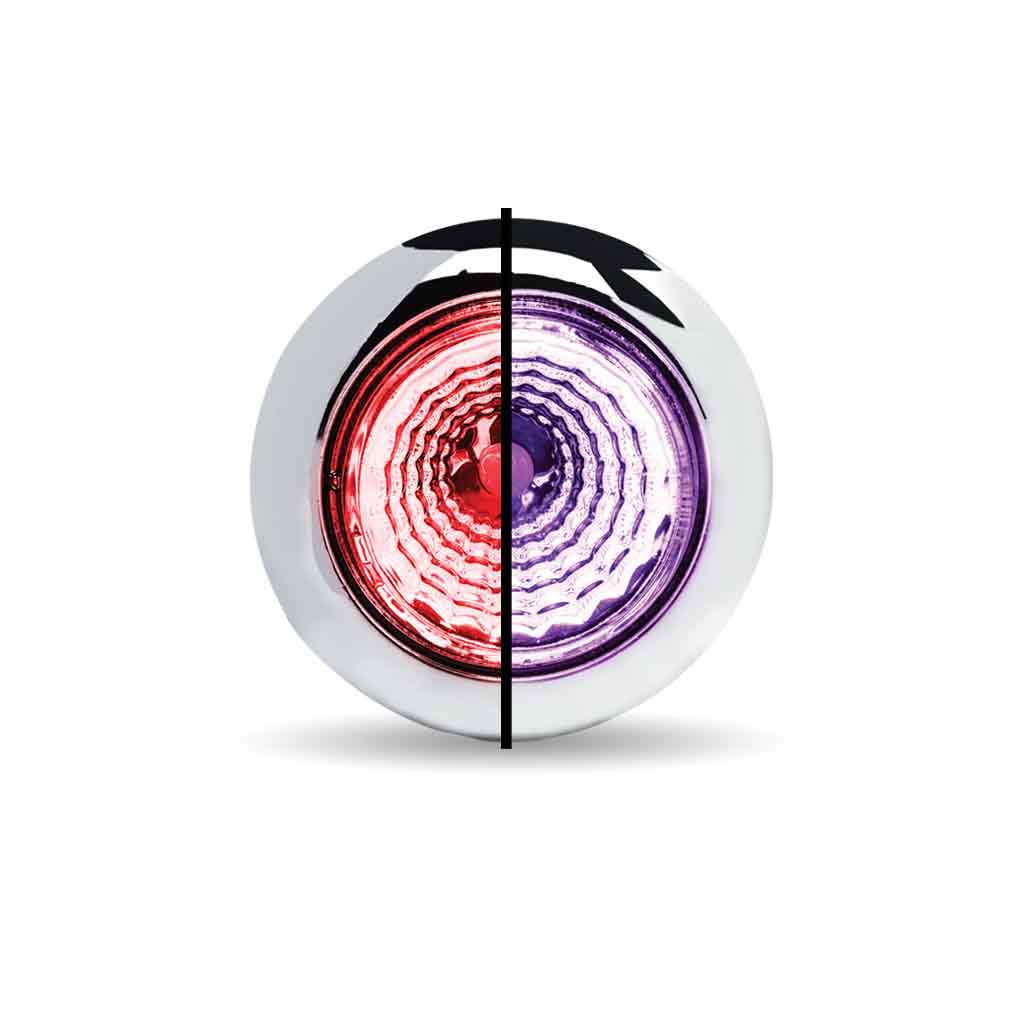 3/4" Red Marker to Purple Auxiliary Round Reflector LED Light - 1 Diode - Thumbnail 6