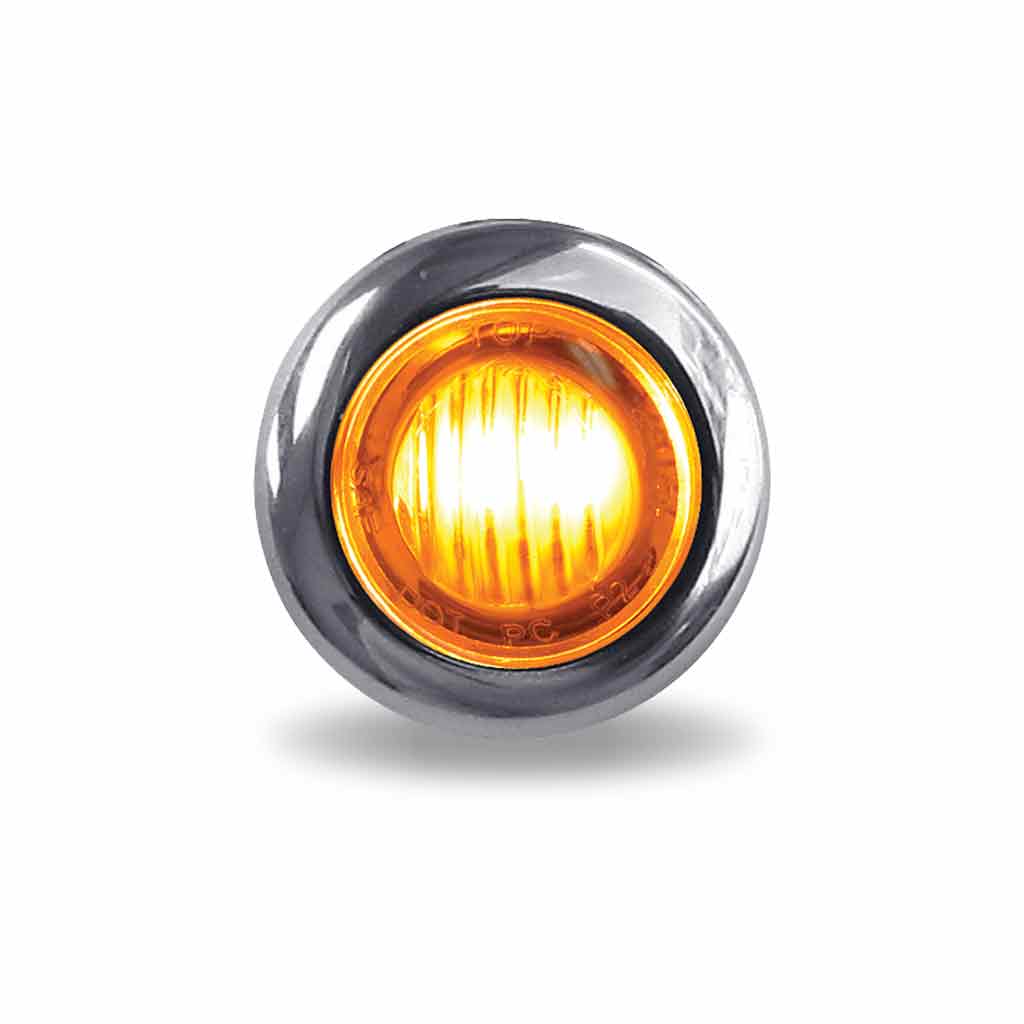 3/4" Amber Marker to Blue Auxiliary Round LED Light - 2 Diodes - Thumbnail 5
