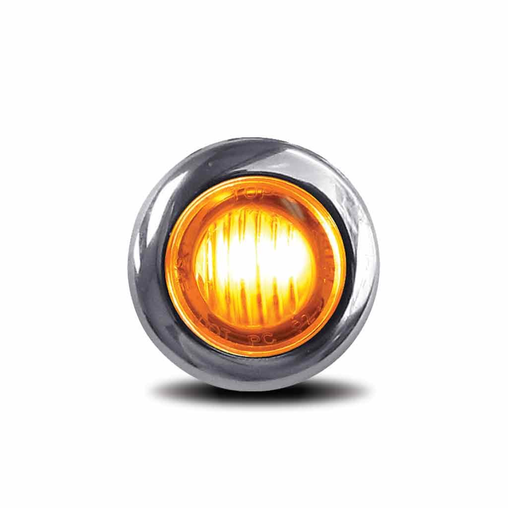 3/4" Amber Marker to Pink Auxiliary Round LED Light - 2 Diodes - Thumbnail 7