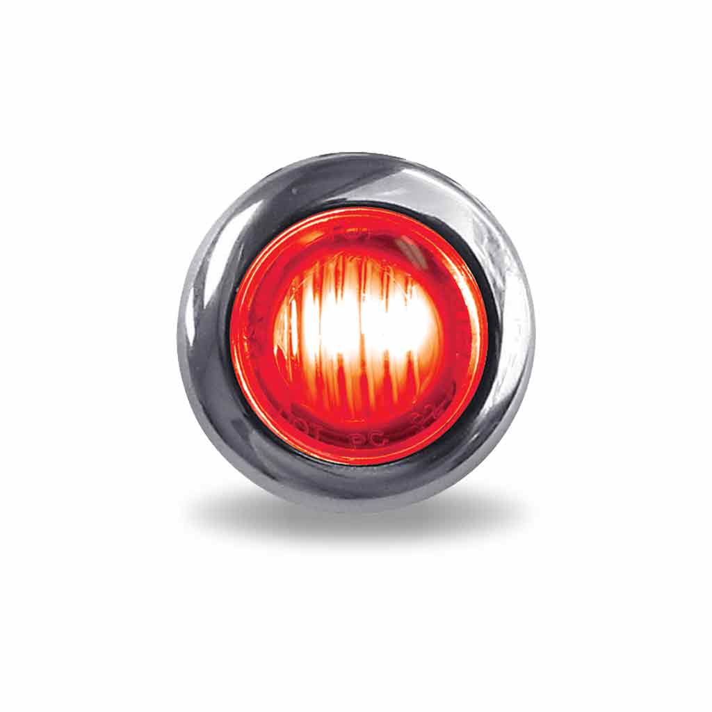 3/4" Amber Marker to Red Auxiliary Round LED Light - 2 Diodes - Thumbnail 4