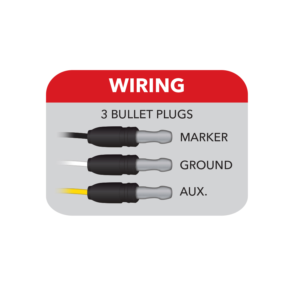 3/4" Dual Revolution Amber Marker to White Auxiliary LED Light - 2 Diodes - Thumbnail 7