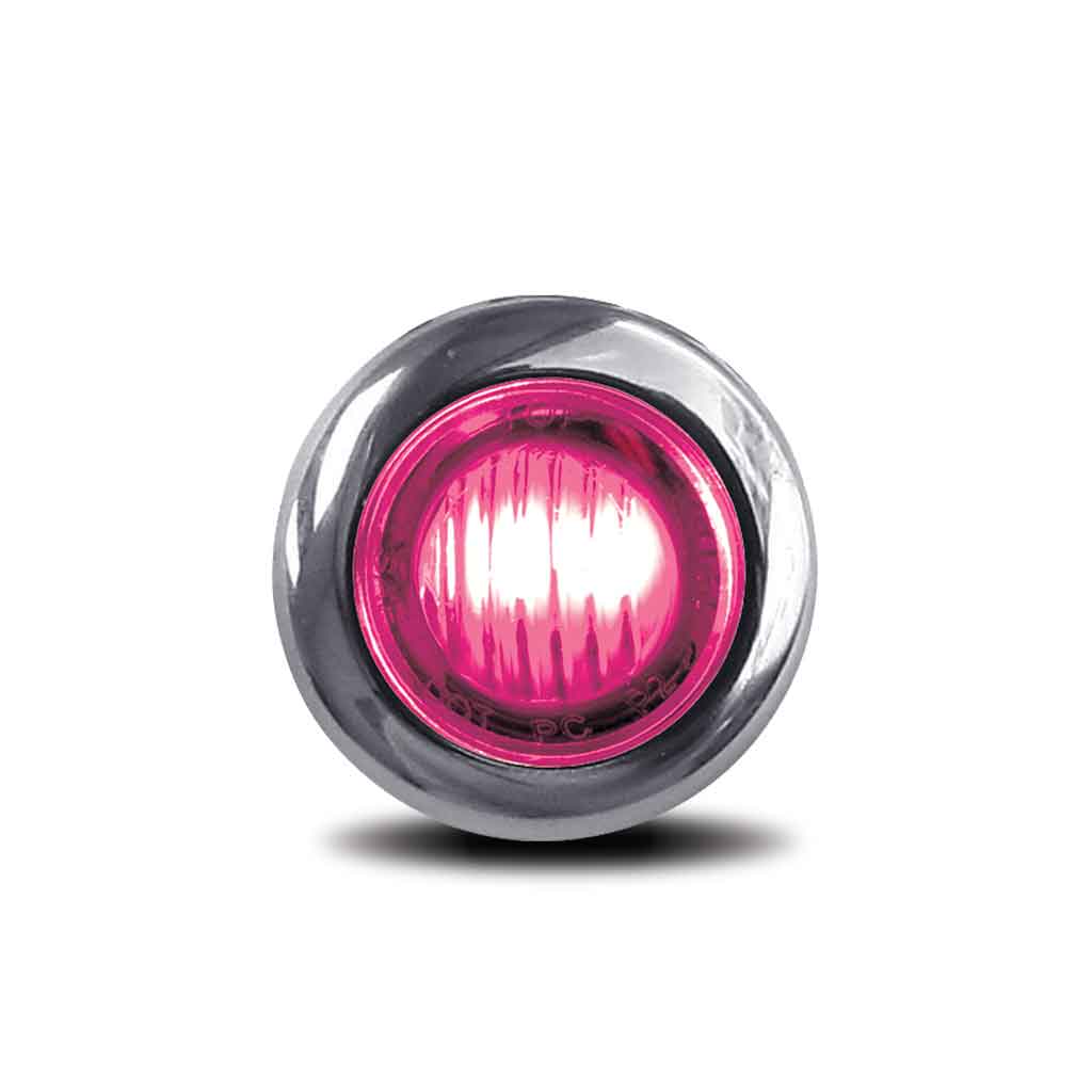 3/4" Red Marker to Pink Auxiliary Round LED Light - 2 Diodes - Thumbnail 5