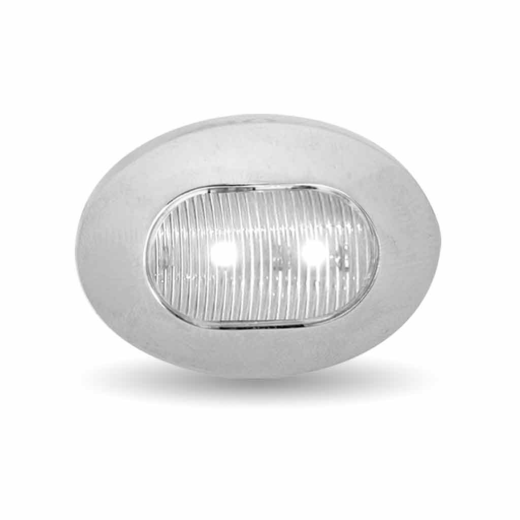 3/4" Amber Marker to White Auxiliary Oval LED Light - 2 Diodes - Thumbnail 6