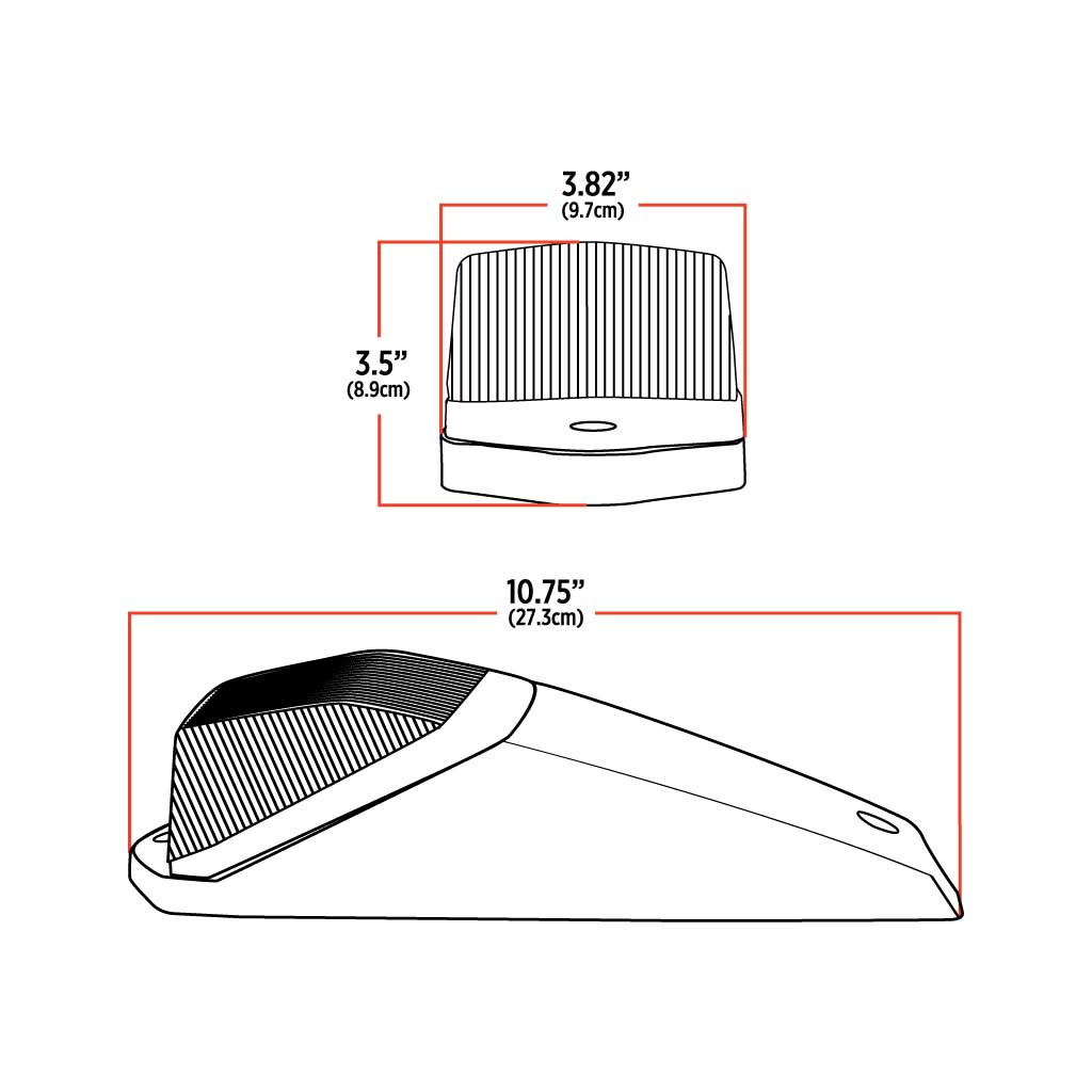 Amber Marker to Purple Auxiliary Square Cab LED Light with Housing - 42 Diodes - Thumbnail 6
