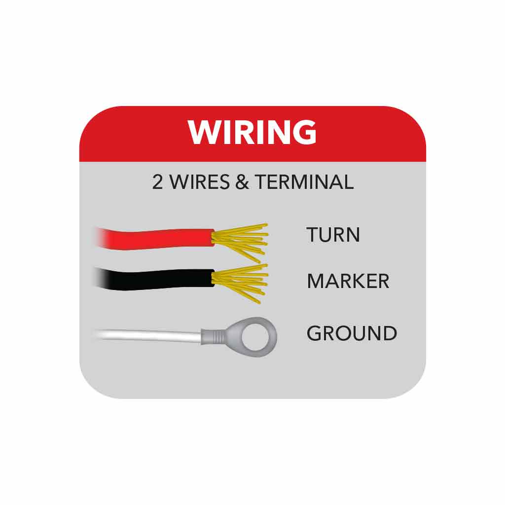 Amber/Red Turn & Marker Double Face Round Reflector LED Light - 38 Diodes - Thumbnail 7