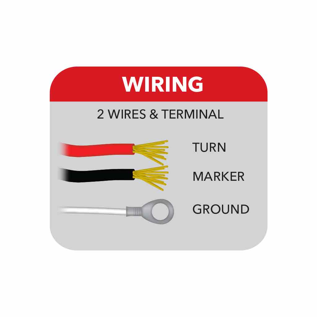 Amber/Red Turn Signal & Marker Super Value Double Face Round LED Light - 42 Diodes - Thumbnail 5