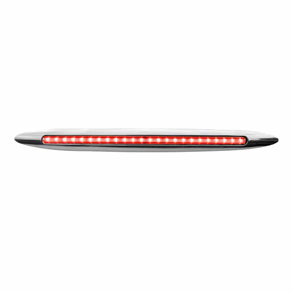 17" Clear Red Marker Slim Flatline LED Light - 24 Diodes - Thumbnail 6