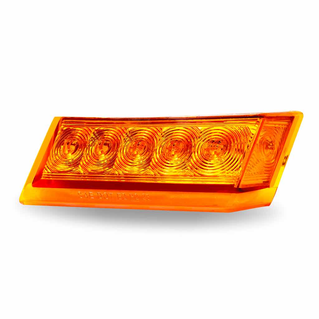 FTL. Amber Side Turn & Clearance Marker w/ Underglow LED Light - Driver | 6 Diodes