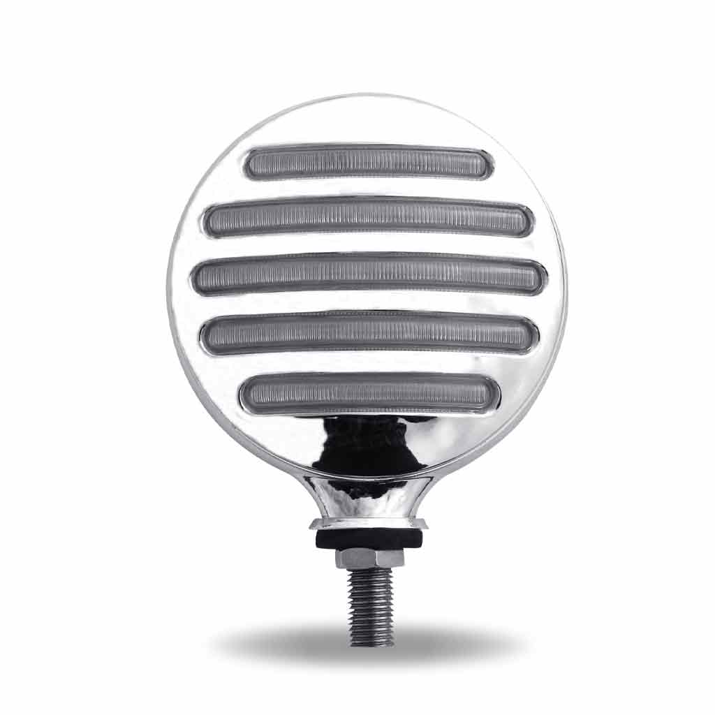 Clear Amber/Red Turn & Marker Double Face Round Flatline LED Light - 72 Diodes - Thumbnail 2