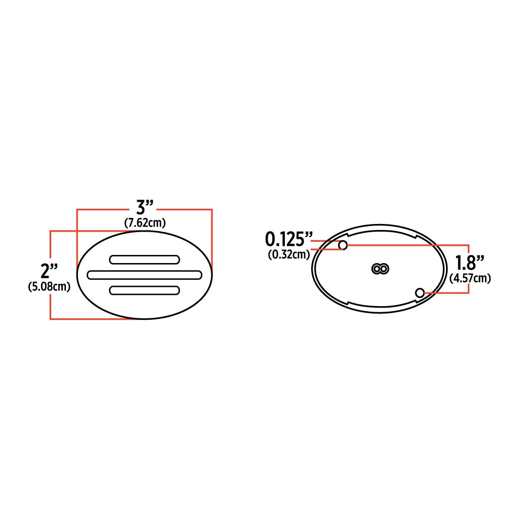 Clear Red Marker Flatline Generation 2 LED Light - 13 Diodes - Thumbnail 4