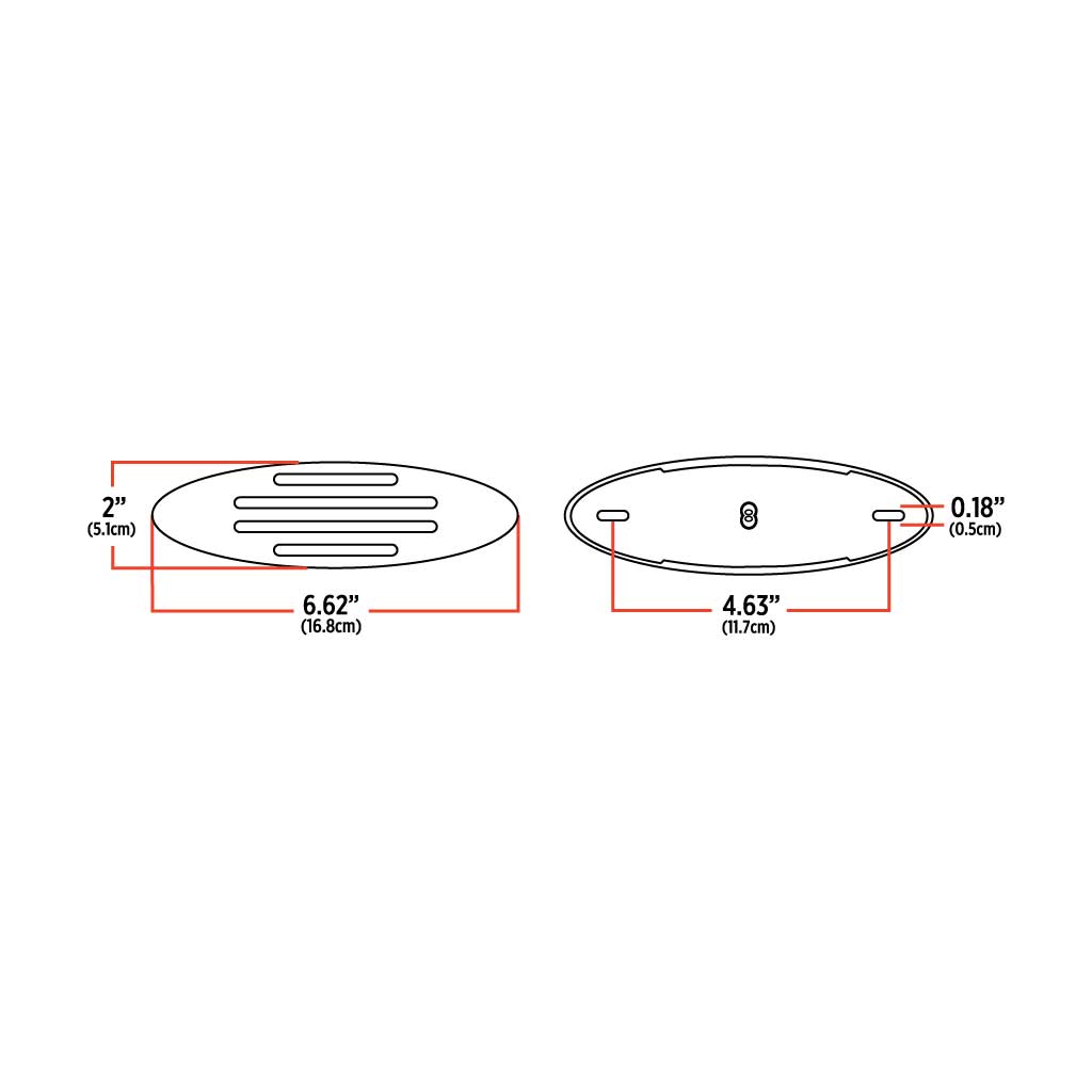 Red Marker Flatline Generation 4 LED Light - 32 Diodes