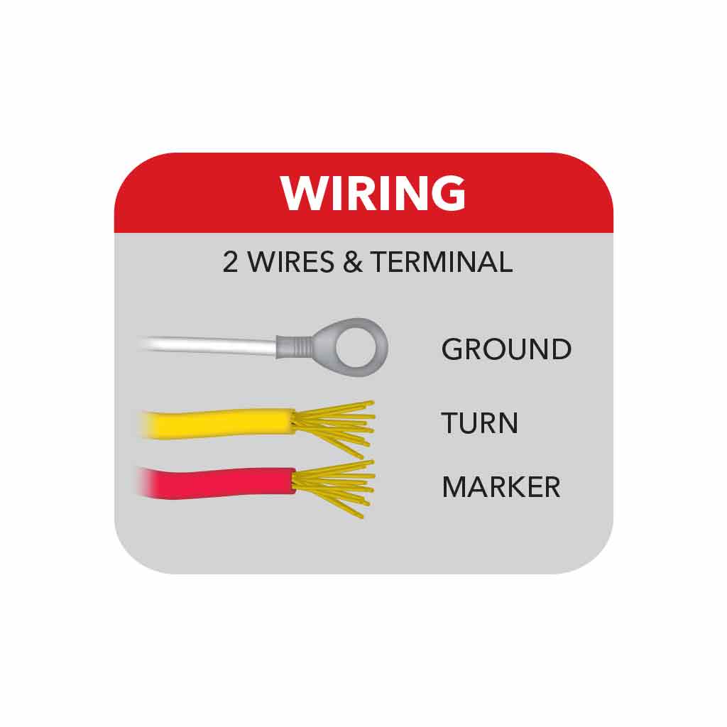 Clear Amber Turn & Marker FTL. LED Sleeper Light - 35 Diodes - Thumbnail 3