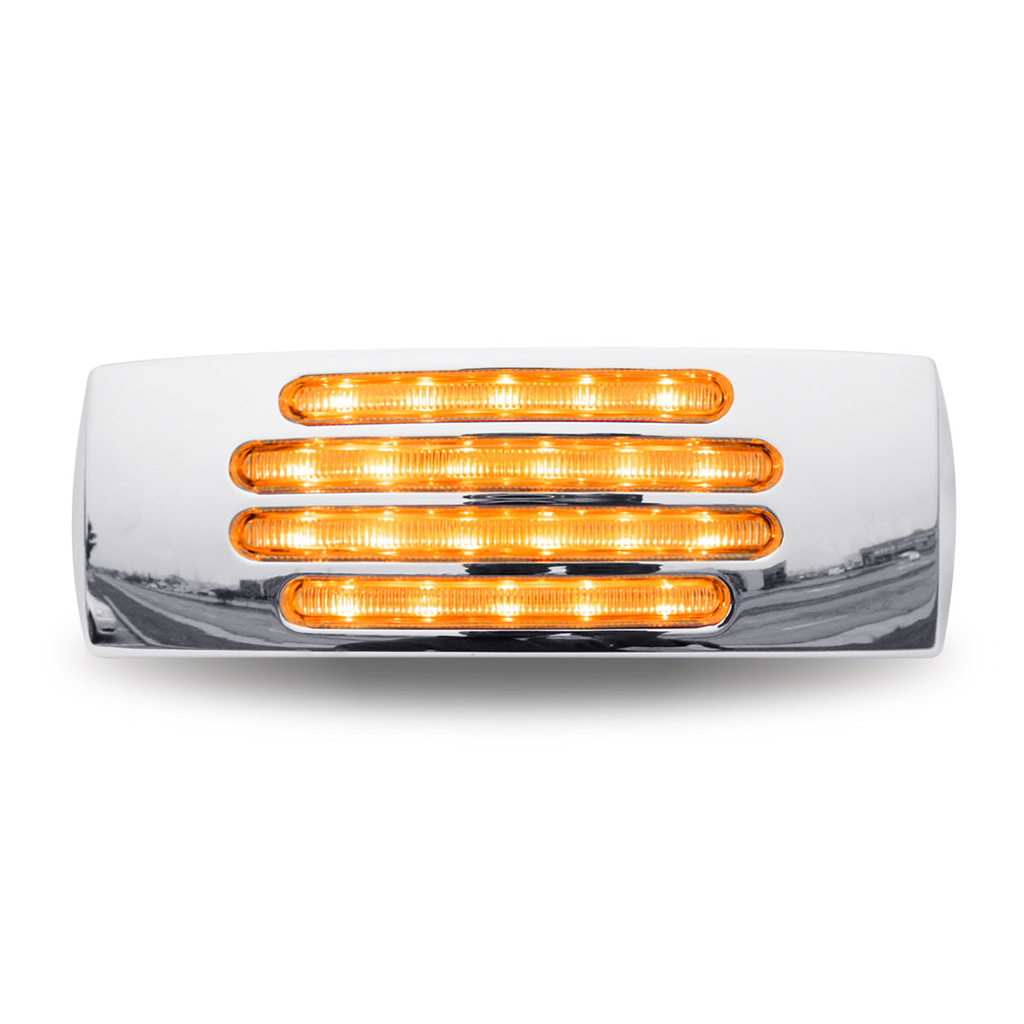 2" x 6" Clear Amber Marker LED Trailer Light - 22 Diodes - Thumbnail 2