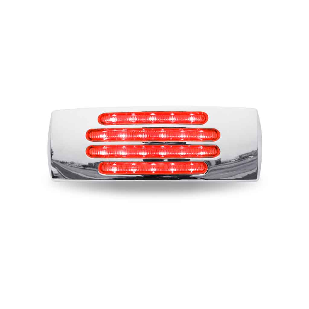 2" x 6" Clear Red Marker LED Trailer Light - 22 Diodes - Thumbnail 2