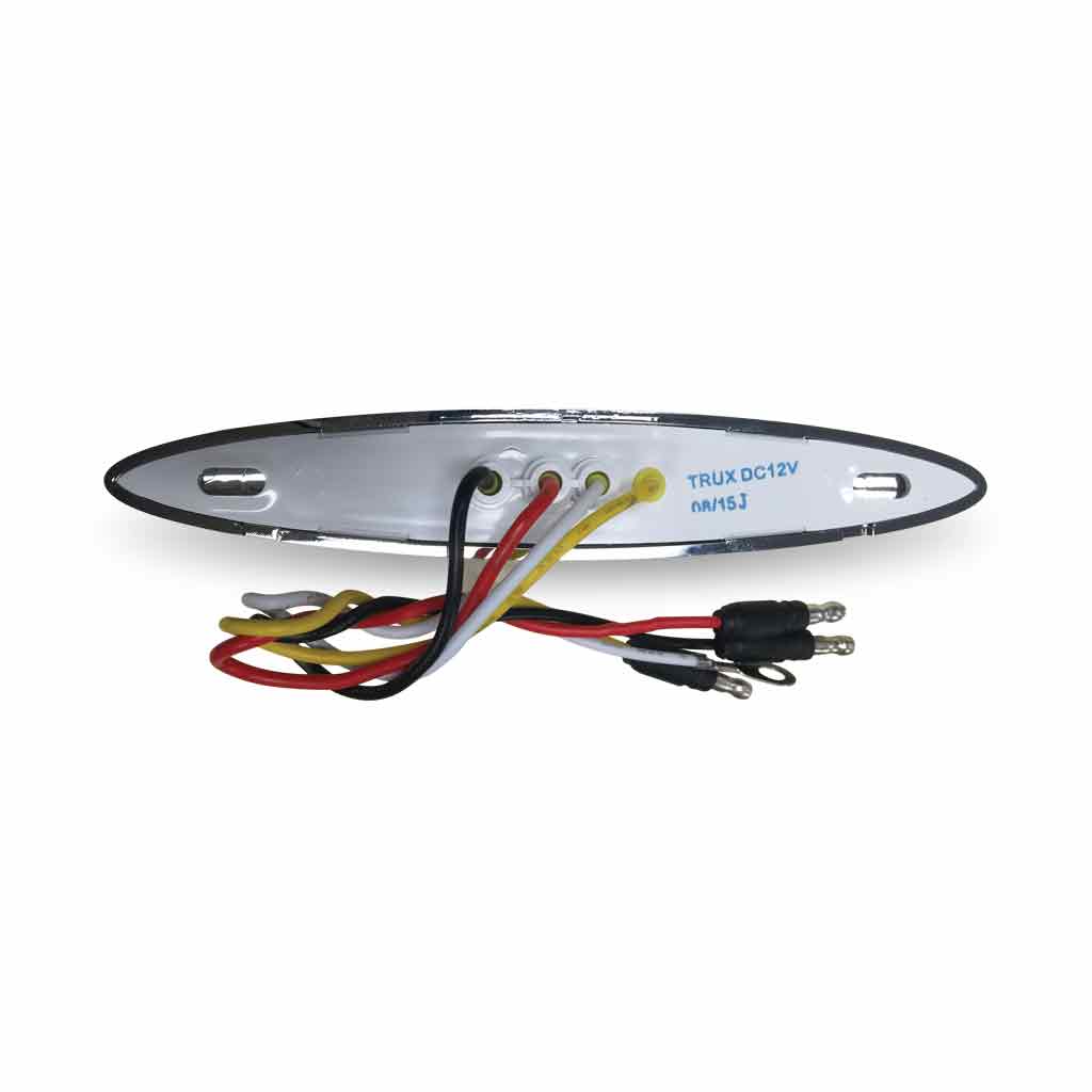 6" Red Marker to White Auxiliary Slim Flatline LED Light - 9 Diodes - Thumbnail 3