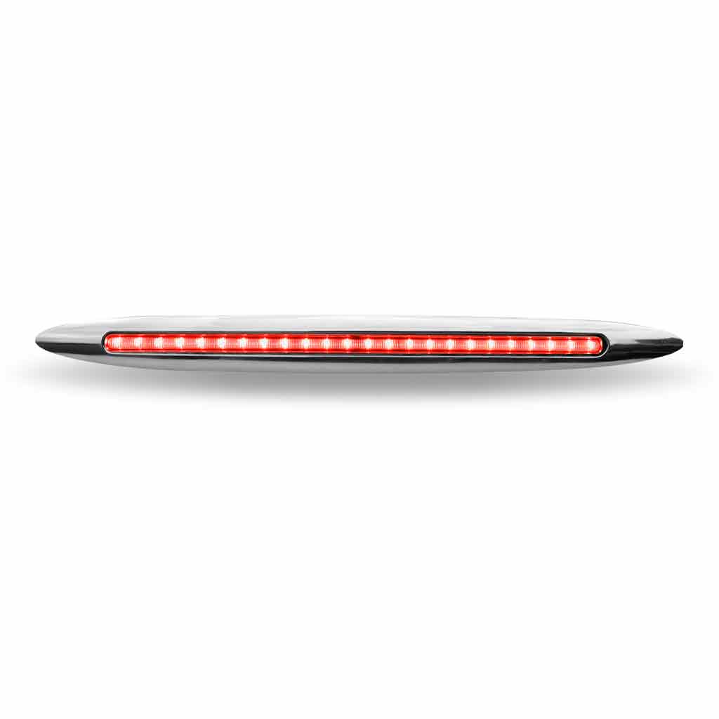 17" Red Marker to Blue Auxiliary Slim Flatline LED Light - 24 Diodes