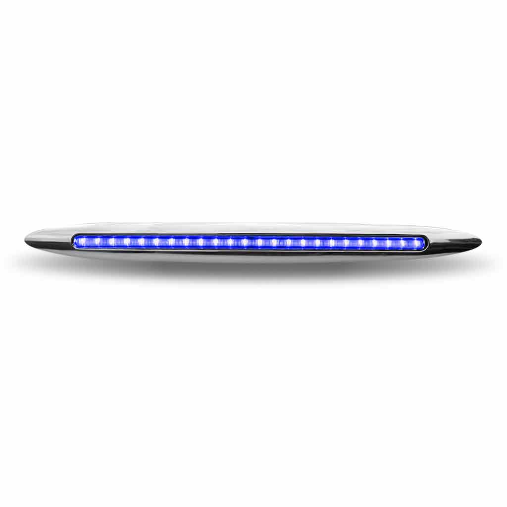 17" Red Marker to Blue Auxiliary Slim Flatline LED Light - 24 Diodes - Thumbnail 2