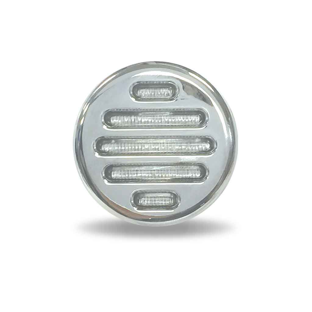 2" Amber Marker to White Auxiliary Round Flatline LED Light - 9 Diodes - Thumbnail 4