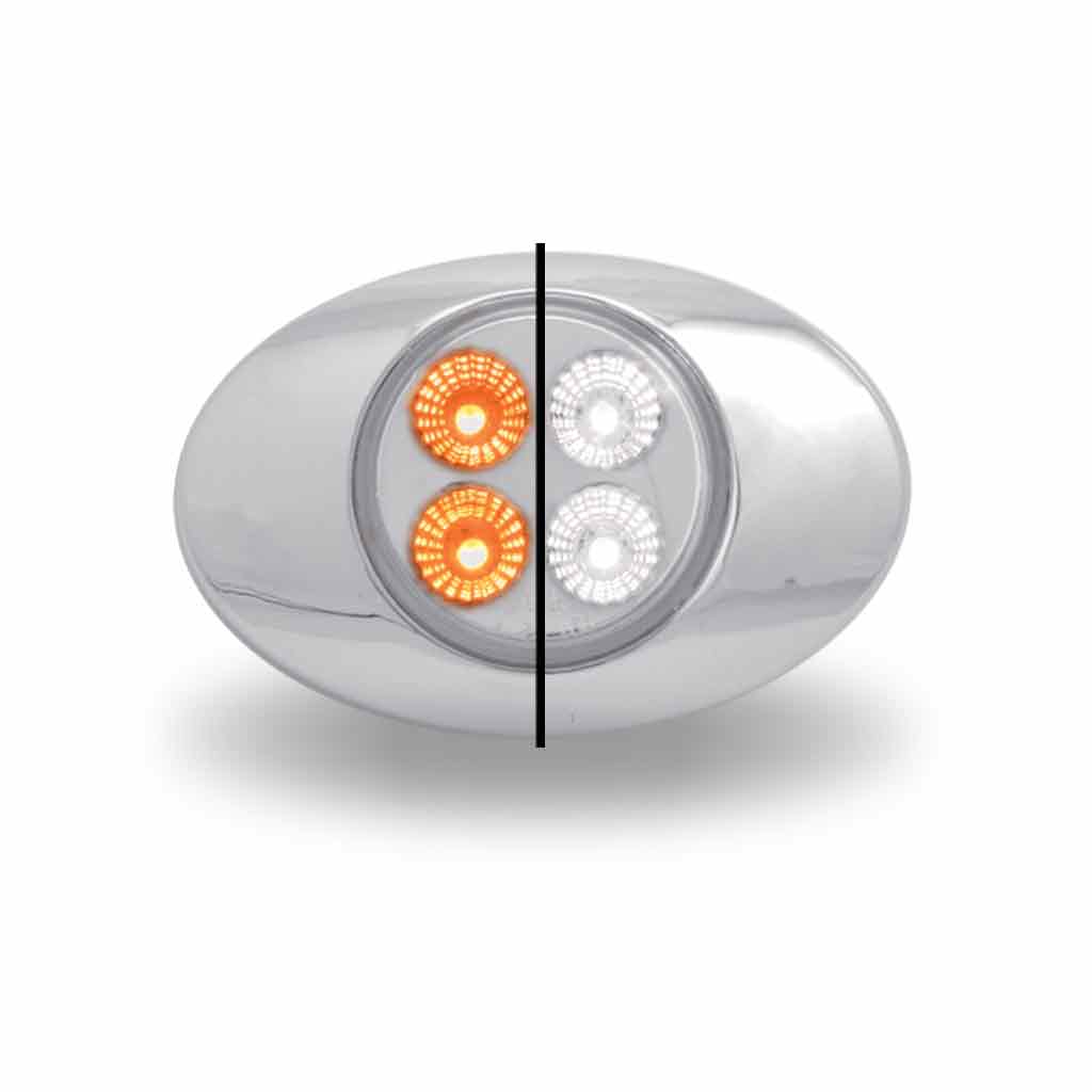 Amber Marker to White Auxiliary Generation 2 LED Light - 4 Diodes - Thumbnail 2